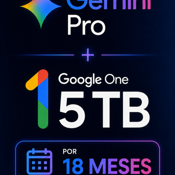 Gemini + Google One 5 TB — 18 meses