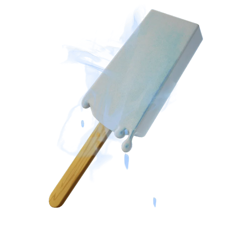 Helado de sal marina