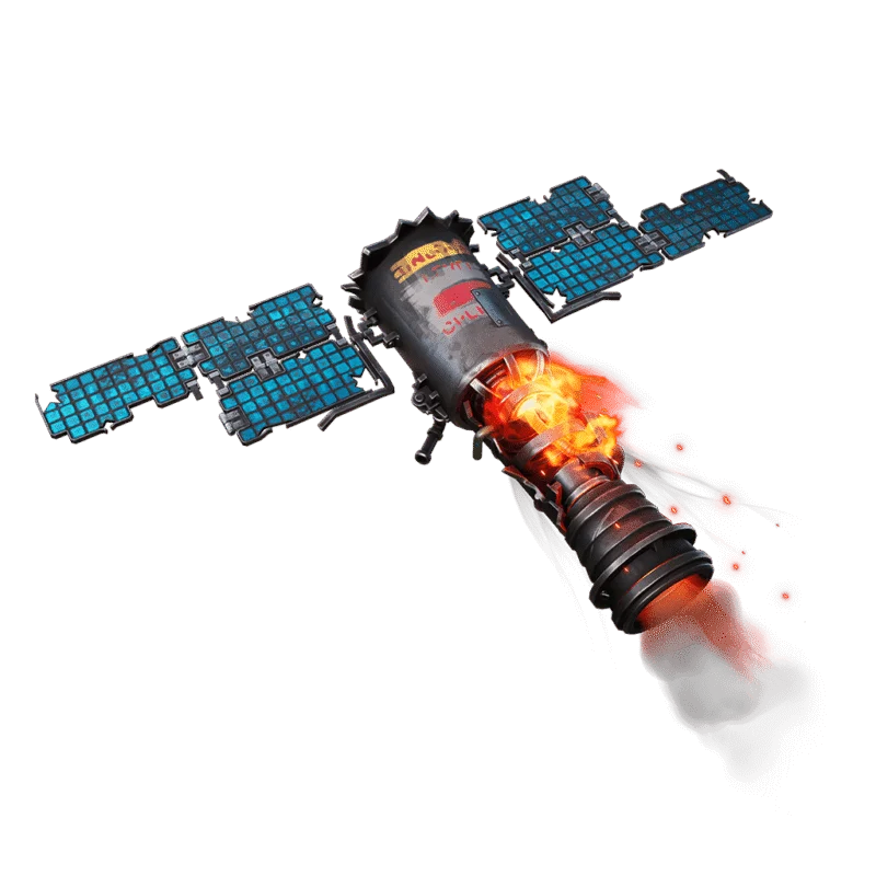 Satélite destruido